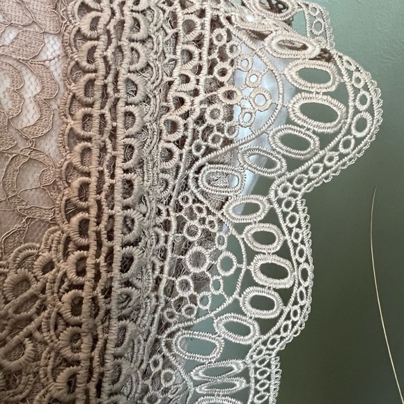 Cable & Gauge brand lace tan sleeveless top size M. - Picture 3 of 9